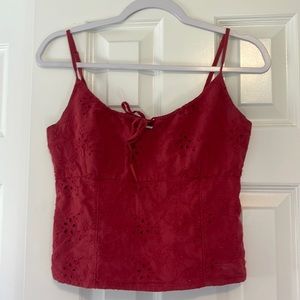 Abercrombie detailed cami crop top